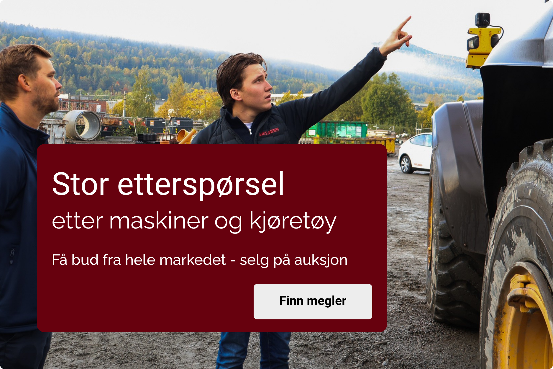 Kampanjebanner på Auksjonen.no